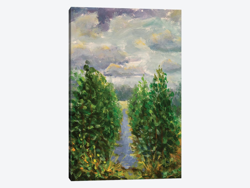 Green Trees by Valery Rybakow 1-piece Canvas Print