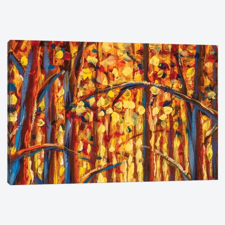 Gold Autumn Forest Canvas Print #VRY456} by Valery Rybakow Canvas Art