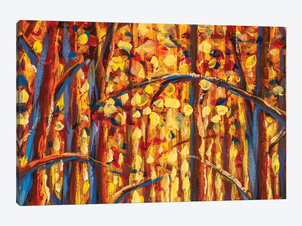 Gold Autumn Forest by Valery Rybakow 1-piece Canvas Art
