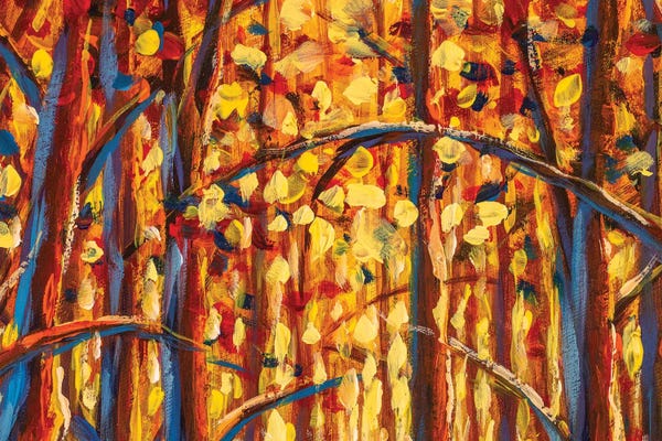 Valery Rybakow: Gold Autumn Forest by Valery Rybakow