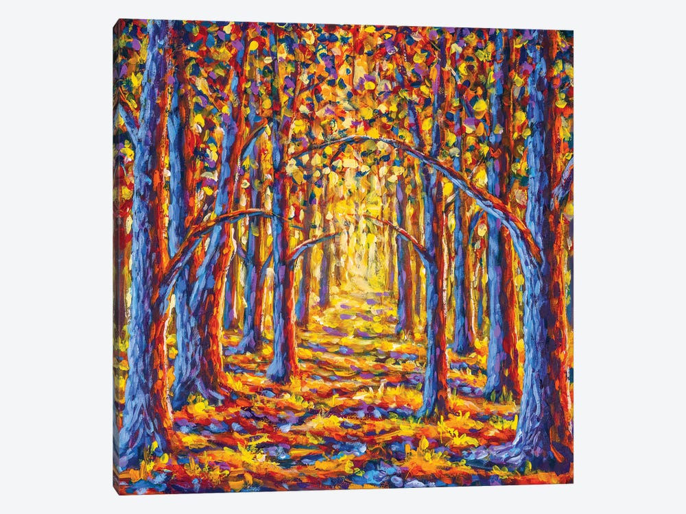 Autumn Trees In A Golden Forest by Valery Rybakow 1-piece Canvas Art Print