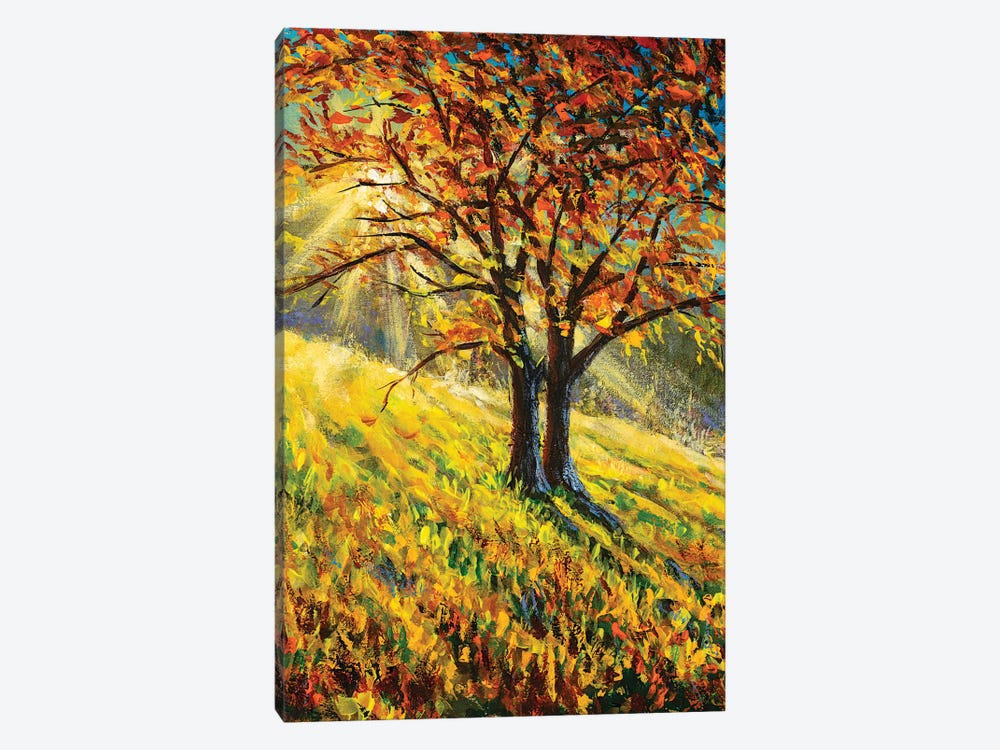 Bright Autumn Landscape by Valery Rybakow 1-piece Canvas Artwork