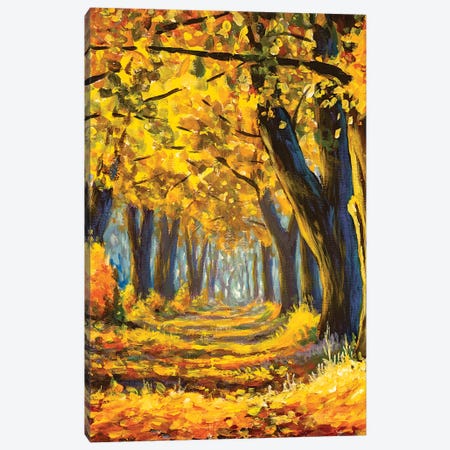 Golden Autumn Trees Canvas Print #VRY471} by Valery Rybakow Canvas Print