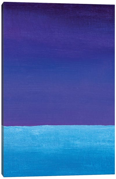 Blue Violet And Cyan Gradient Canvas Art Print