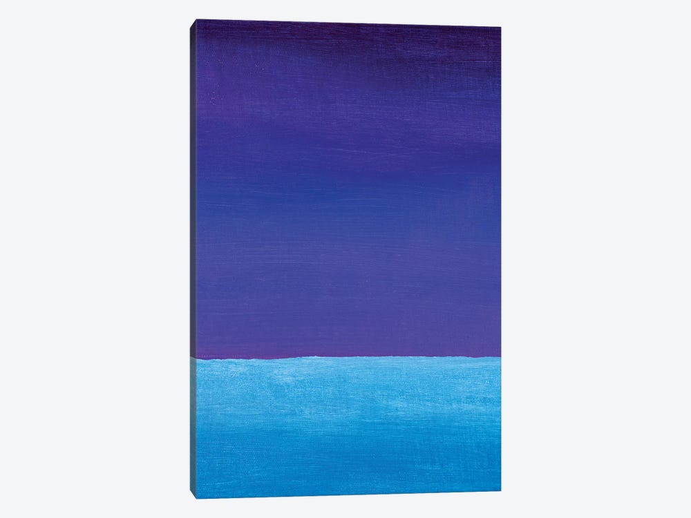 Blue Violet And Cyan Gradient by Valery Rybakow 1-piece Canvas Print
