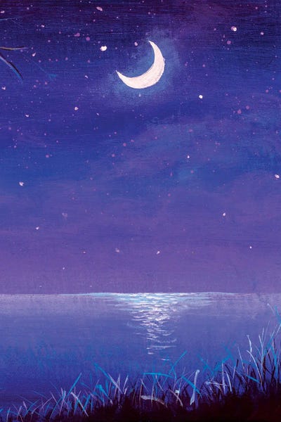 Valery Rybakow: Night Seascape by Valery Rybakow