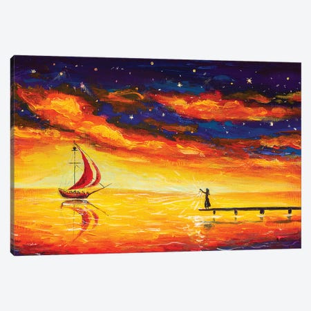 I Am Always Waiting For You Canvas Print #VRY48} by Valery Rybakow Canvas Art
