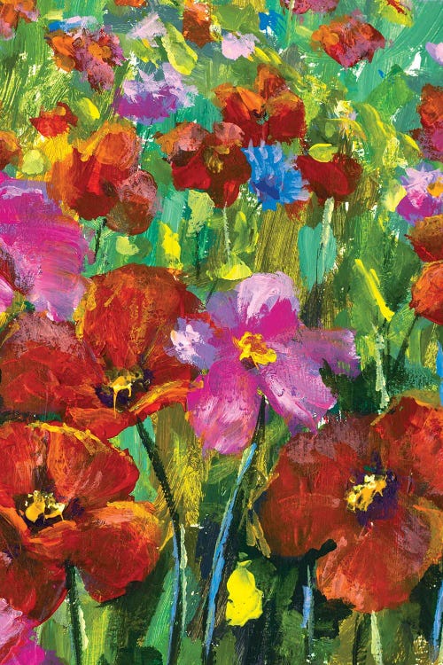 Summer field of flowers by Valery Rybakow wall art