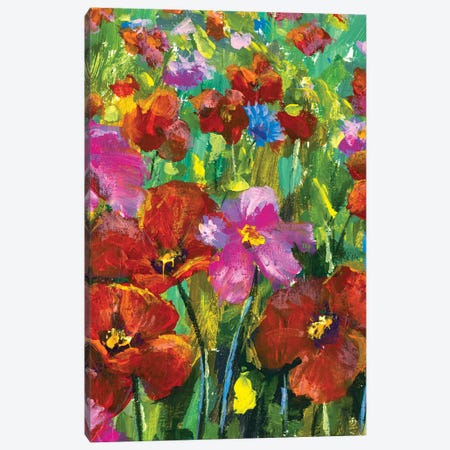 Summer field of flowers Canvas Print #VRY501} by Valery Rybakow Canvas Art Print