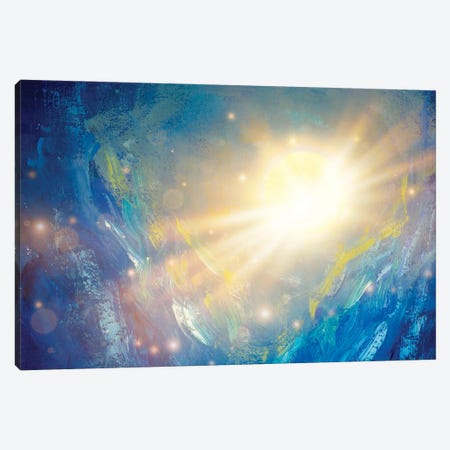 A Glowing Planet In The Cosmos Canvas Print #VRY506} by Valery Rybakow Canvas Art