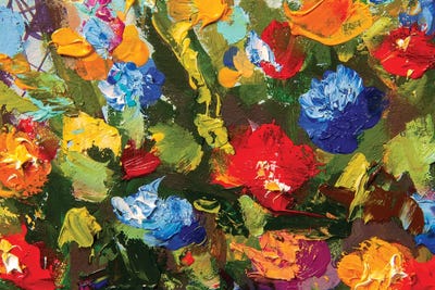 Impressionism Flowers by Valery Rybakow canvas print