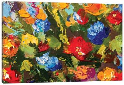 Impressionism Flowers Canvas Art Print - Valery Rybakow