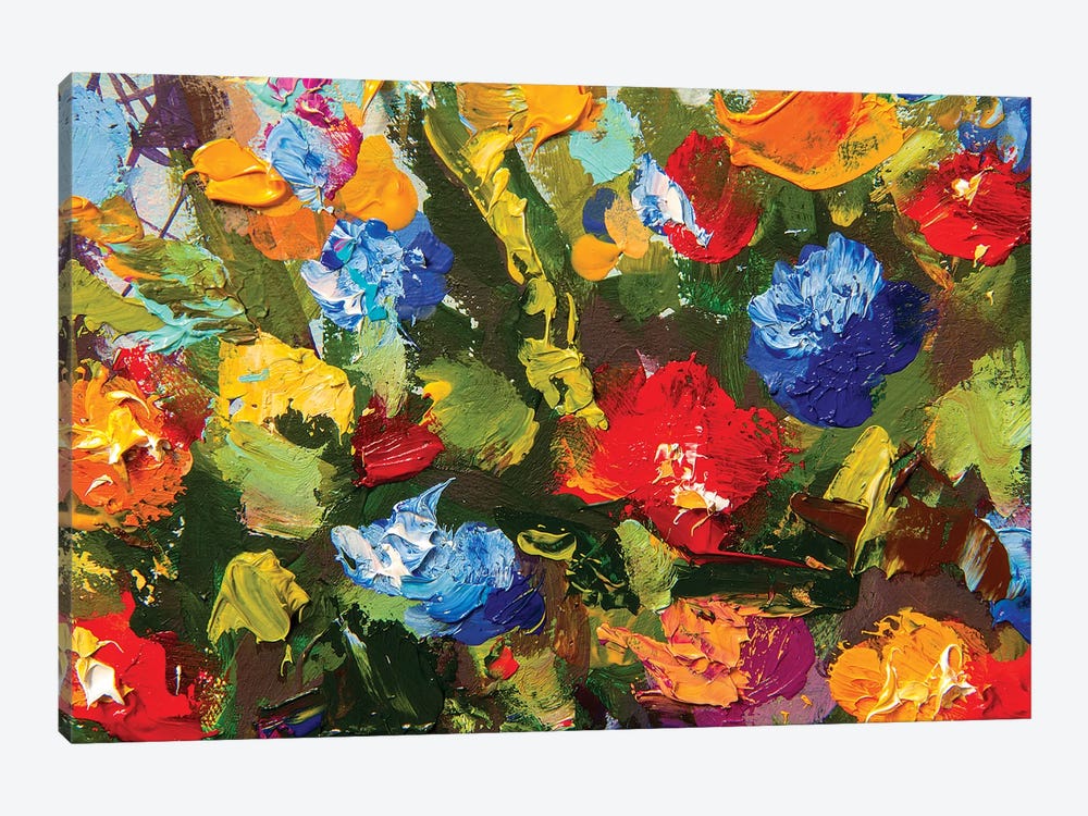 Impressionism Flowers by Valery Rybakow 1-piece Canvas Artwork