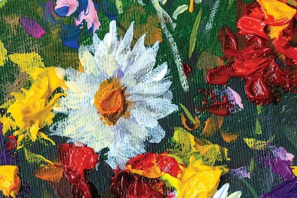 Valery Rybakow: Big Wild Flower White Chamomile by Valery Rybakow