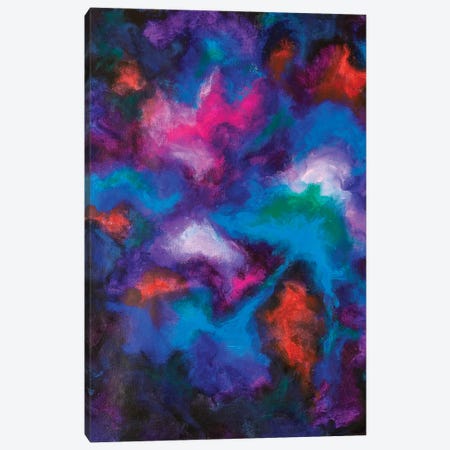 Abstract Multicolored Oil Smears Painting Canvas Print #VRY538} by Valery Rybakow Canvas Wall Art