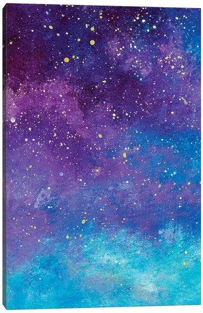 Night Sky With Stars Canvas Art Print - Valery Rybakow