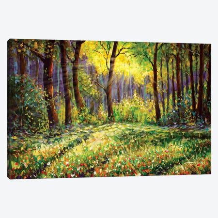In Sunny Forest Canvas Print #VRY55} by Valery Rybakow Canvas Artwork
