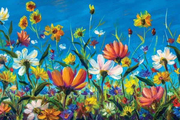 Wildflowers: Spring Wildflowers by Valery Rybakow