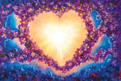 Heart In Space by Valery Rybakow canvas print