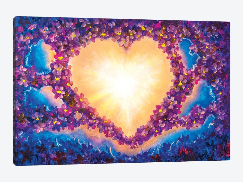 Heart In Space by Valery Rybakow 1-piece Canvas Art Print