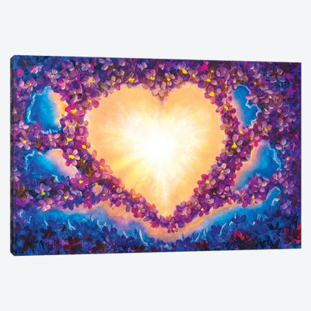 Heart In Space Canvas Print #VRY578} by Valery Rybakow Canvas Wall Art