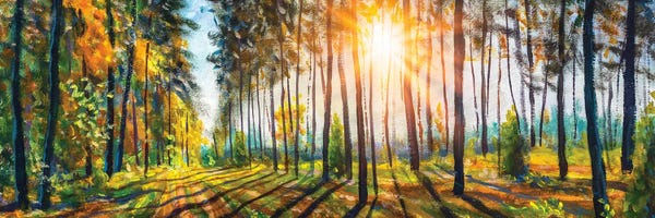 Spring: Gorgeous Spring Forest Landscape by Valery Rybakow