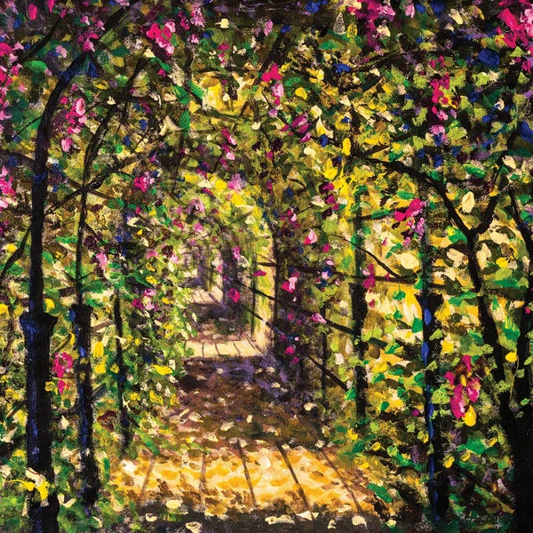 Valery Rybakow: Spring Flower Tunnel by Valery Rybakow