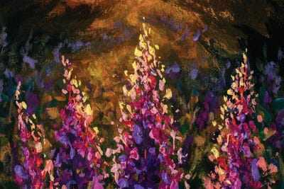 Pink & Purple Flowers by Valery Rybakow canvas print