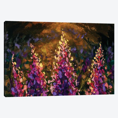 Pink & Purple Flowers Canvas Print #VRY605} by Valery Rybakow Art Print