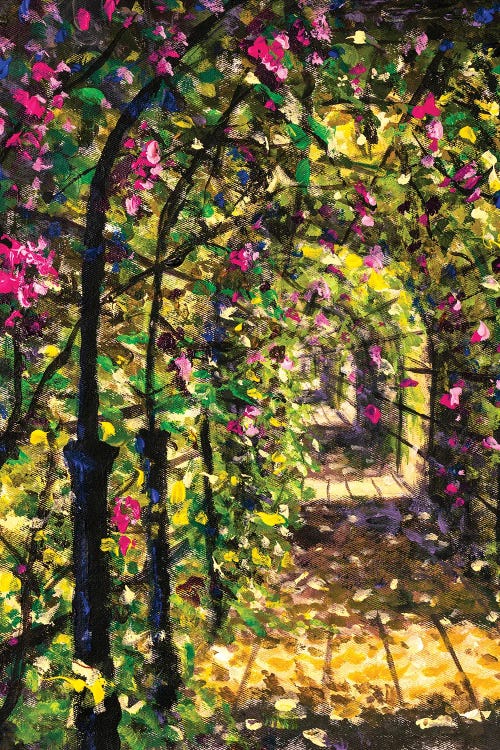 Tunnel Of Flowering Bushes by Valery Rybakow wall art