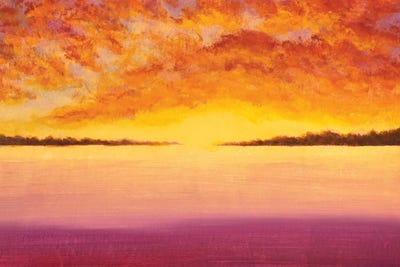 Sunset From The Beach by Valery Rybakow canvas print