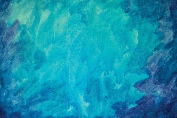 Blue Turquoise Watercolor Abstract Background Canvas Texture