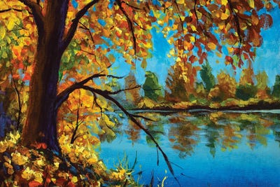The River's Bank by Valery Rybakow canvas print