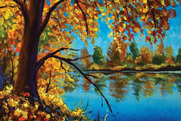 The River's Bank by Valery Rybakow wall art