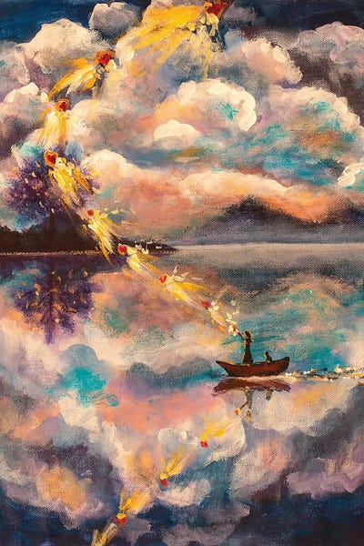 Magic Girl Dream by Valery Rybakow framed wall art