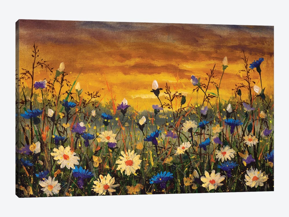 Beautiful Field Of Flowers by Valery Rybakow 1-piece Art Print