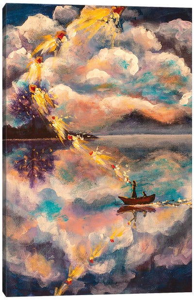 Magic Girl Dream Canvas Art Print - Valery Rybakow