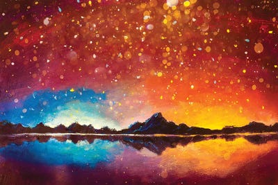 Magic Glowing In Mountains by Valery Rybakow canvas print