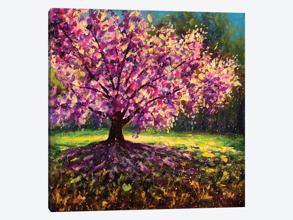 Magical Pink Bloom by Valery Rybakow 1-piece Canvas Print
