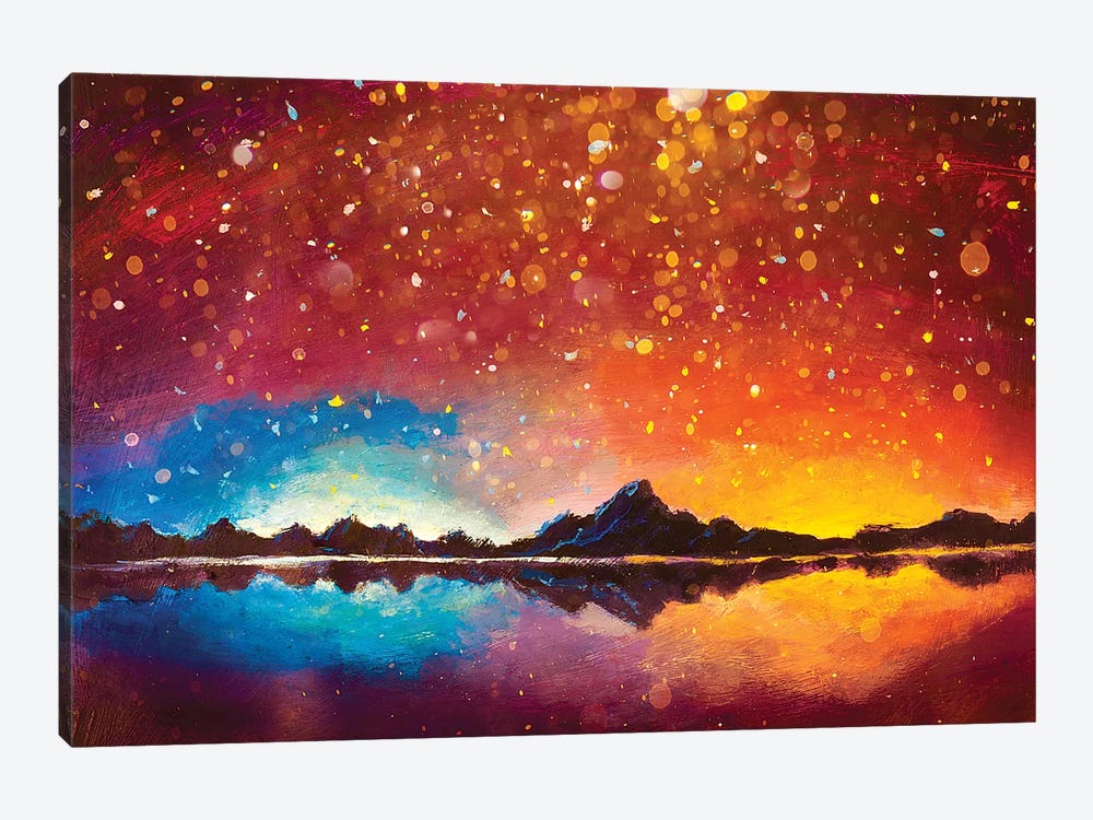 Magic Glowing In Mountains by Valery Rybakow 1-piece Art Print