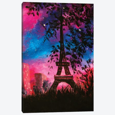 The Eiffel Tower Canvas Print #VRY673} by Valery Rybakow Canvas Art Print