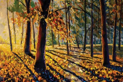 Colorful Autumn Forest by Valery Rybakow multi panel art