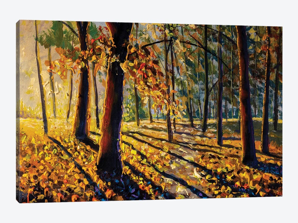 Colorful Autumn Forest by Valery Rybakow 1-piece Canvas Print