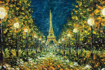 Night Paris by Valery Rybakow framed wall art