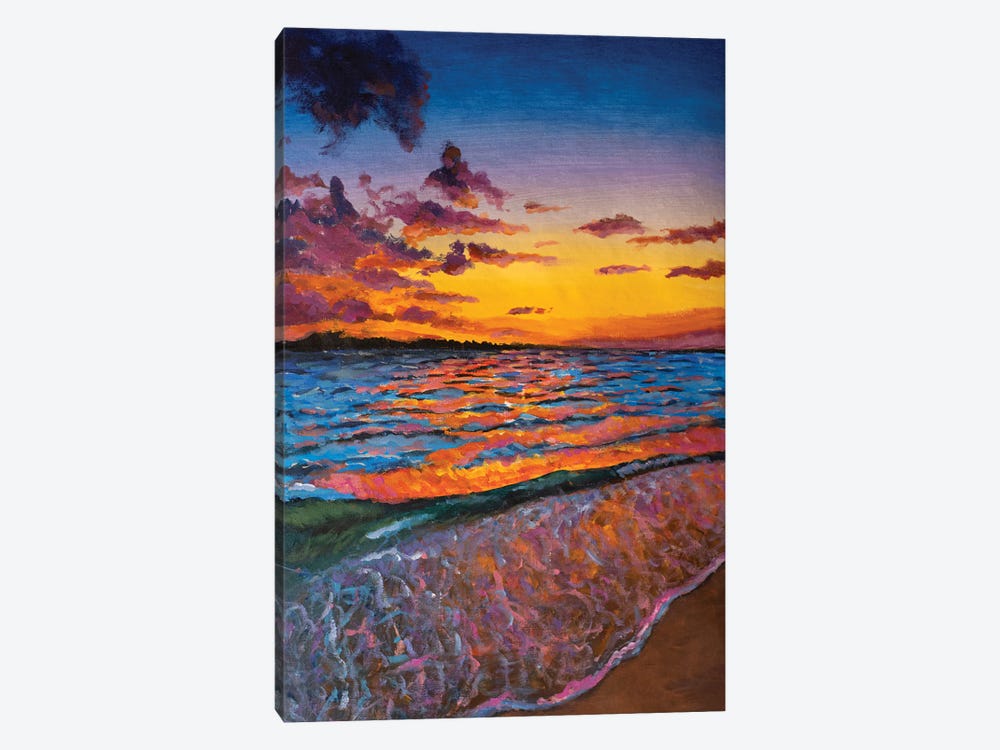 Beautiful Sunset Over The Sea by Valery Rybakow 1-piece Canvas Artwork