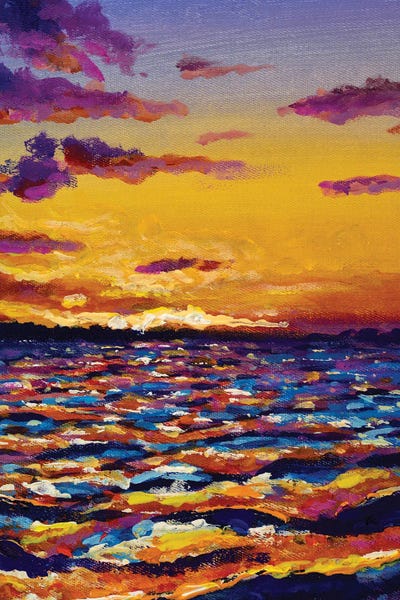Valery Rybakow: Sunset Over The Sea by Valery Rybakow