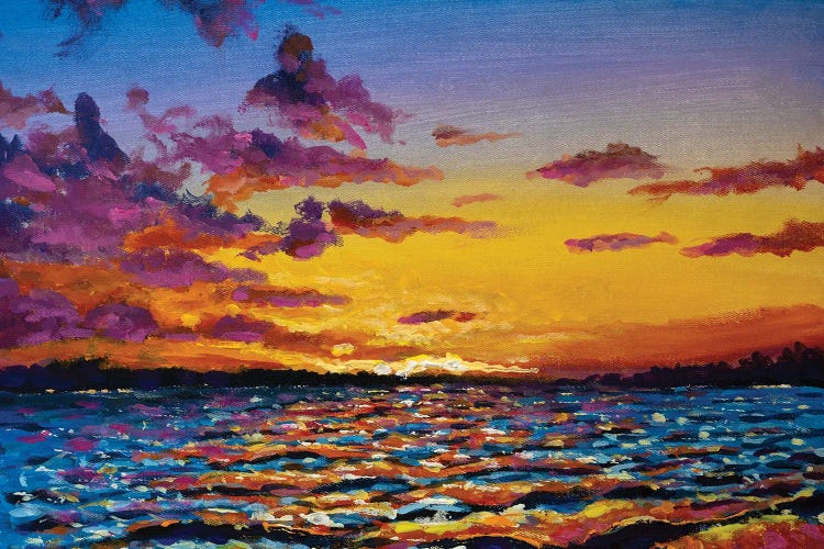 Beautiful Sunset Over The Sea by Valery Rybakow wall art