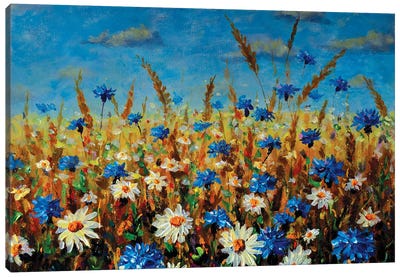 Beautiful Blooming Field Art Canvas Art Print