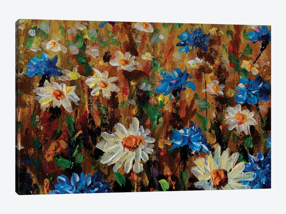Blooming Flowers Field Fine Art by Valery Rybakow 1-piece Art Print
