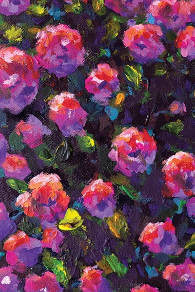 Valery Rybakow: Red Peony Flowers In Green Leaves Art by Valery Rybakow